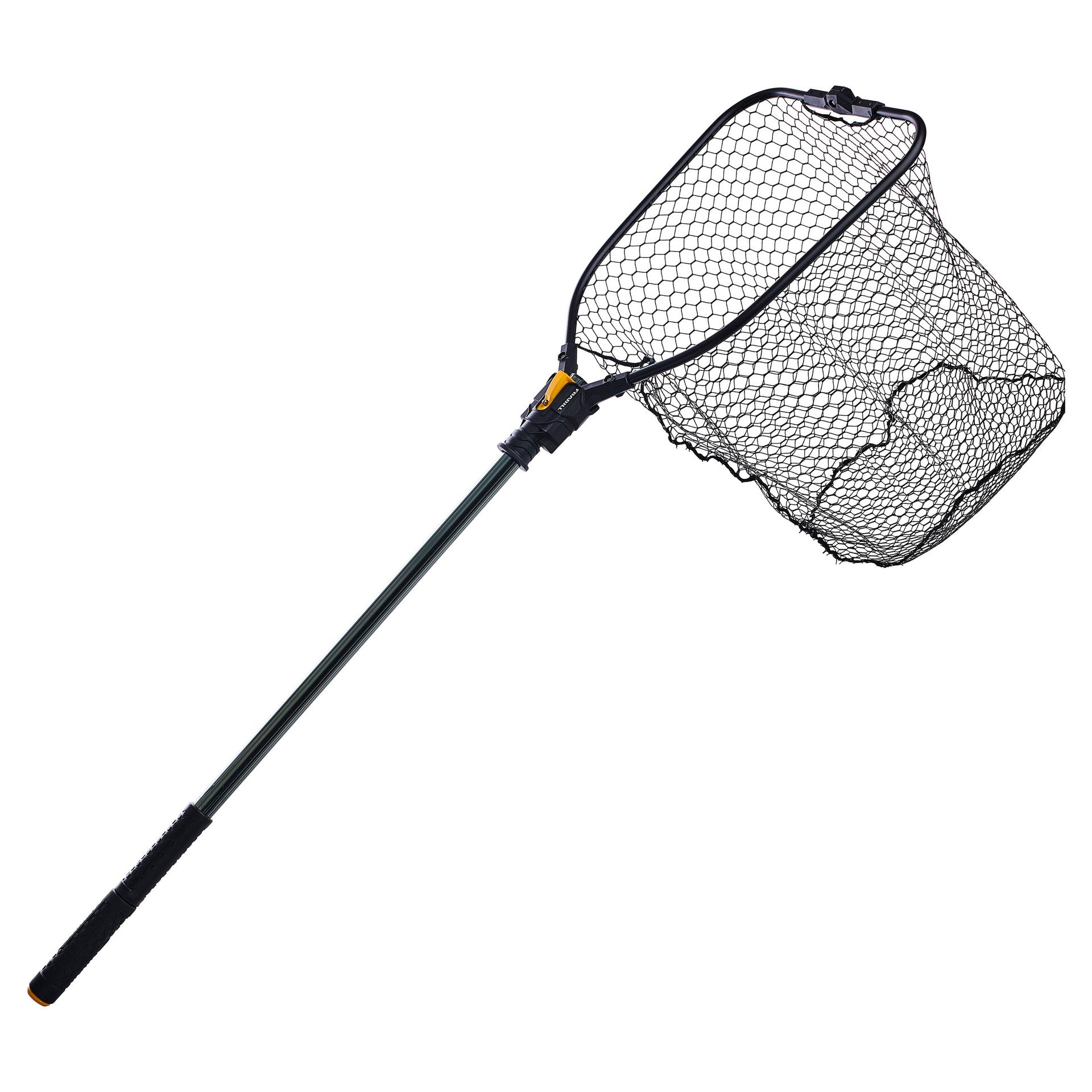 Portable Fishing Net Fish Landing Net, Foldable Collapsible Telescopic Pole  Handle, Durable Nylon Material Mesh, Safe Fish Catching or Releasing