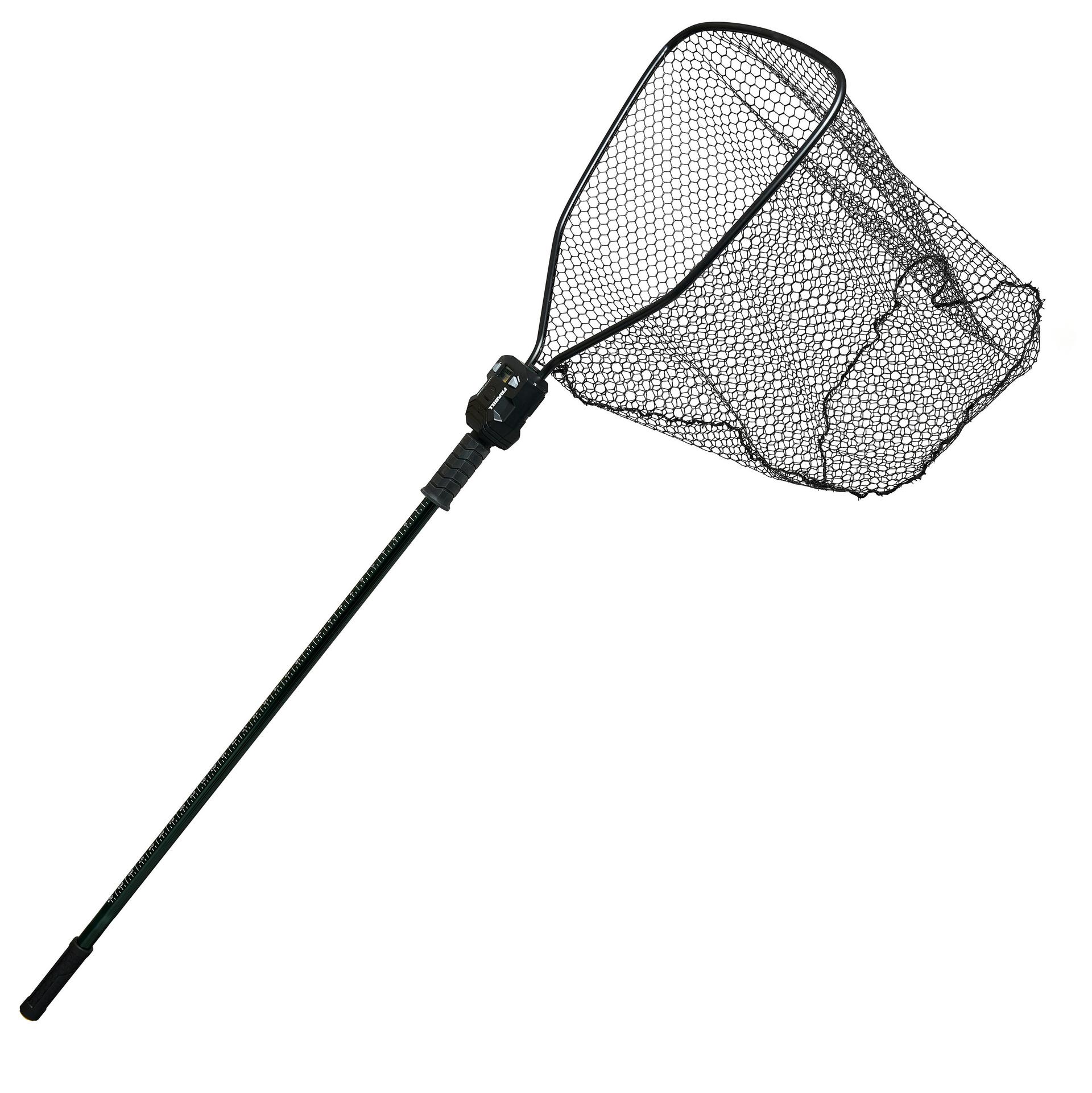 Lixada Fly Fishing Triangle Brail Landing Net Portable Foldable Lightweight Net Nylon Fishing Net Aluminum Alloy Frame, Size: 27703